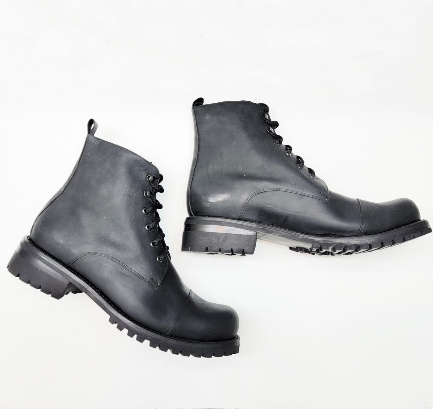 Don Carlo Lace Up Boots - Black Matte - Harmonica